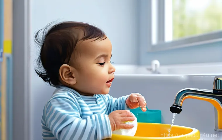 신생아 면역력 강화를 위한 관리법 - **Prompt 1: A Mother's Gentle Embrace**
    A tender and heartwarming scene depicting a young, lovin...